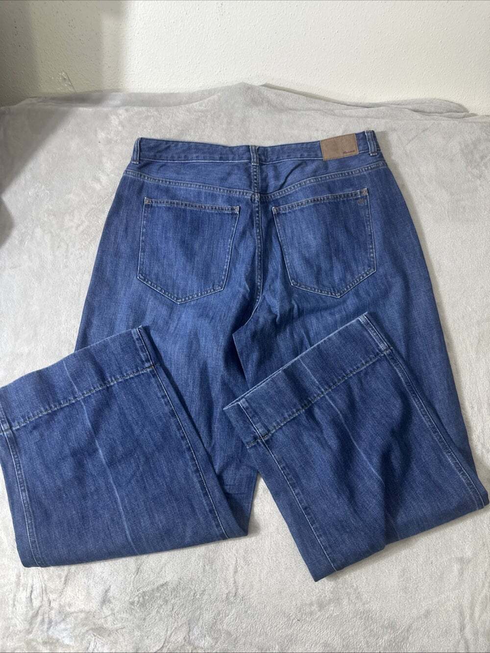 Madewell Superwide Leg Jeans Women’s 14W Dark Wash High Rise Wide Leg - Picture 8 of 9